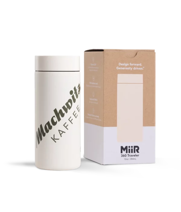 Miir 360 Traveler Mug, 354ml, Sandstone White