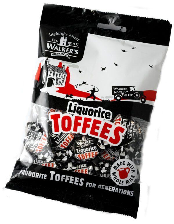 Walkers Nonsuch Liquorice Toffees, 150g