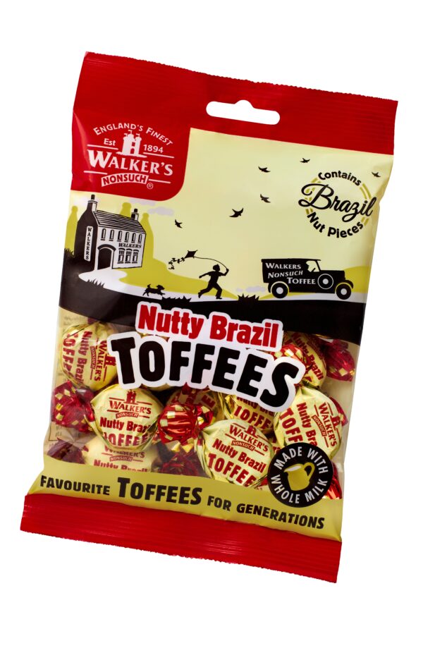 Walkers Nonsuch Nutty Brazil Toffees, 150g